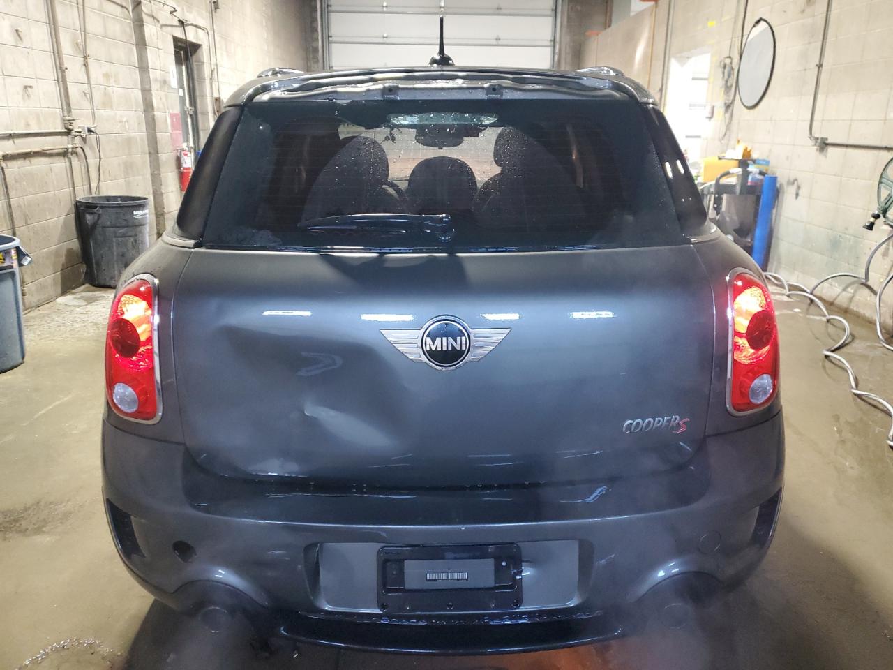 2012 MINI Cooper VIN WMWZC3C57CWL87426 Copart auction photo, rear end damage thumbnail 6