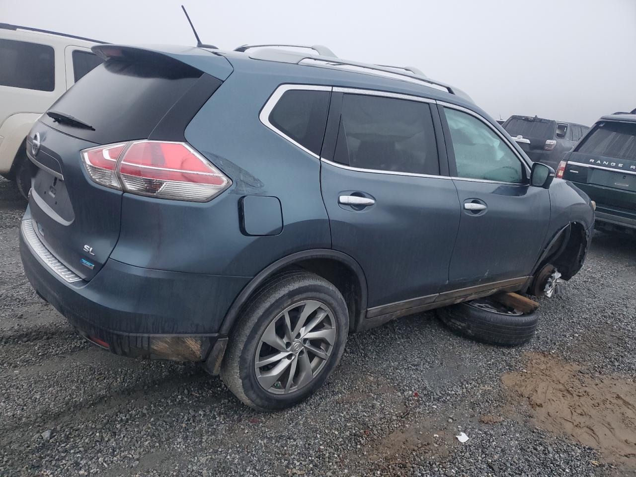 2014 Nissan Rogue VIN 5N1AT2MT0EC853740 Copart auction photo, front end damage thumbnail 3