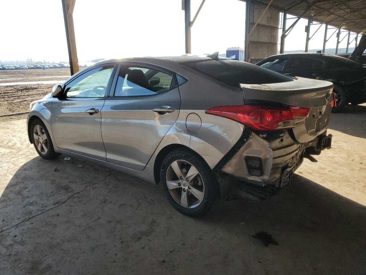 2013 Hyundai Elantra VIN KMHDH4AE3DU991751 Copart auction photo, rear end damage thumbnail 2