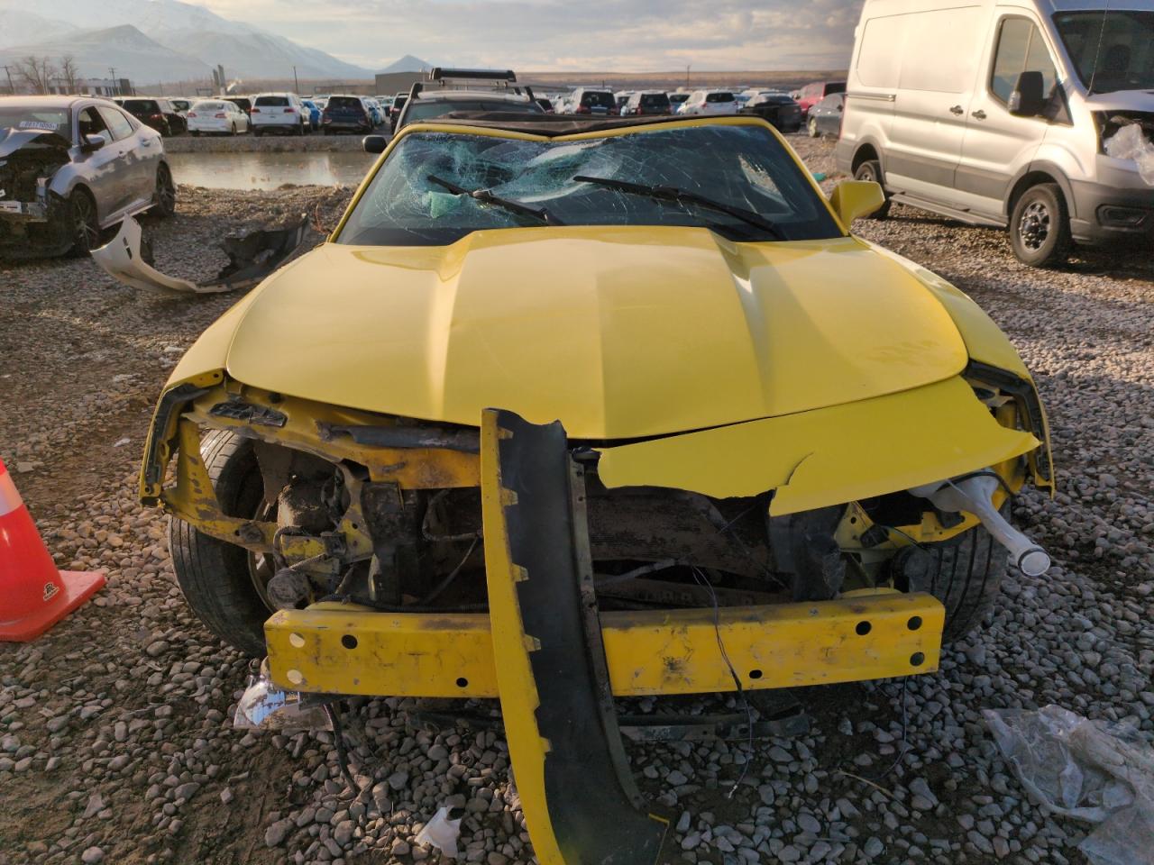 2012 Chevrolet Camaro VIN 2G1FB3D3XC9168791 Copart auction photo, all over damage thumbnail 5