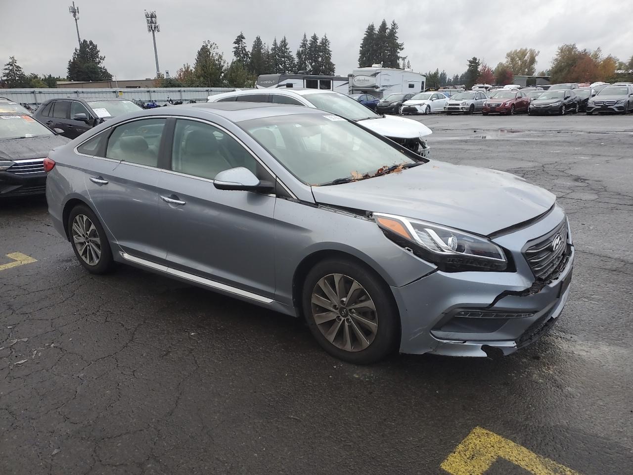 2016 Hyundai Sonata VIN 5NPE34AF5GH432197 Copart auction photo, front end damage thumbnail 4