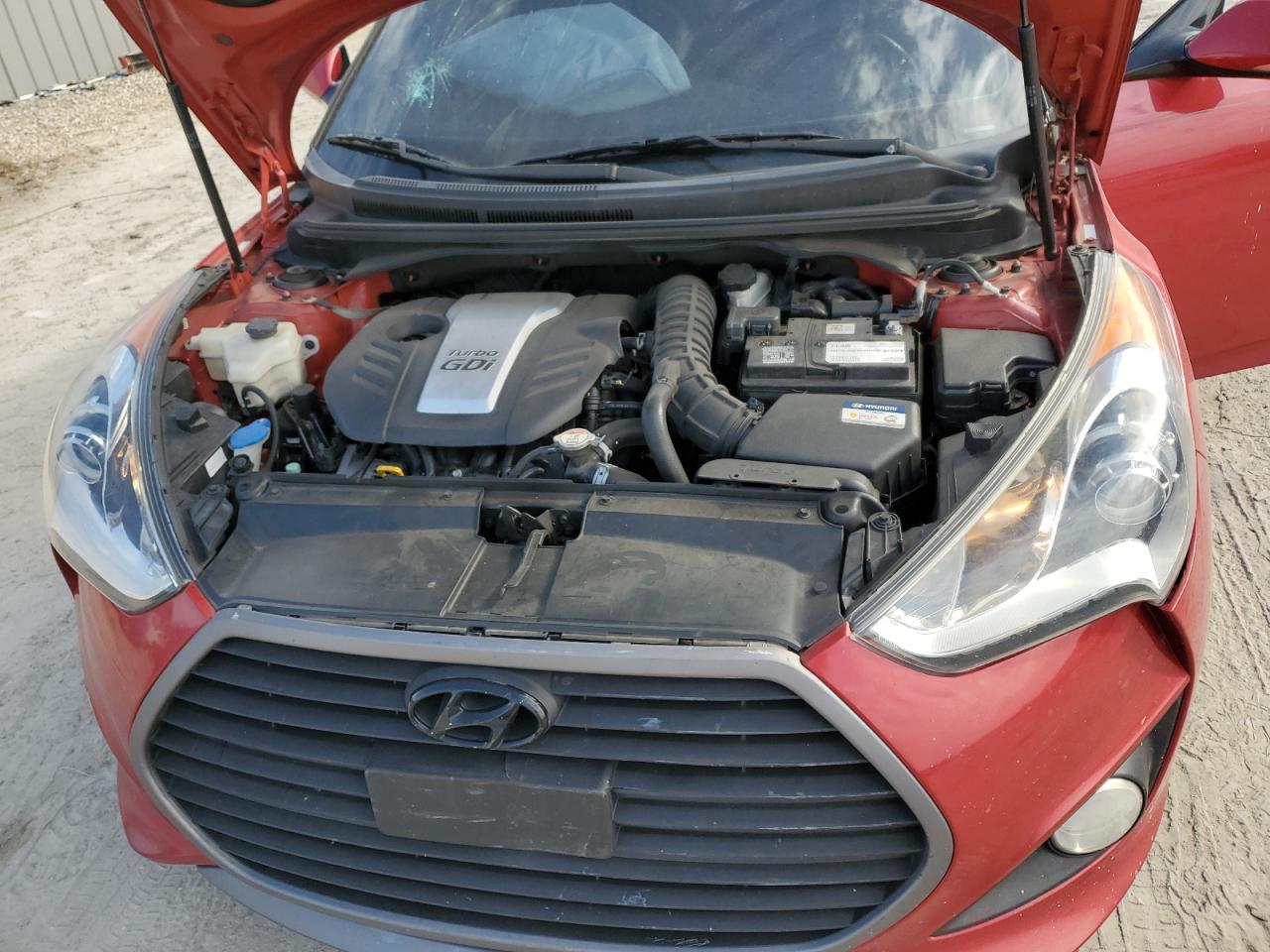 2016 Hyundai Veloster VIN KMHTC6AE7GU254417 Copart auction photo, front end damage thumbnail 13