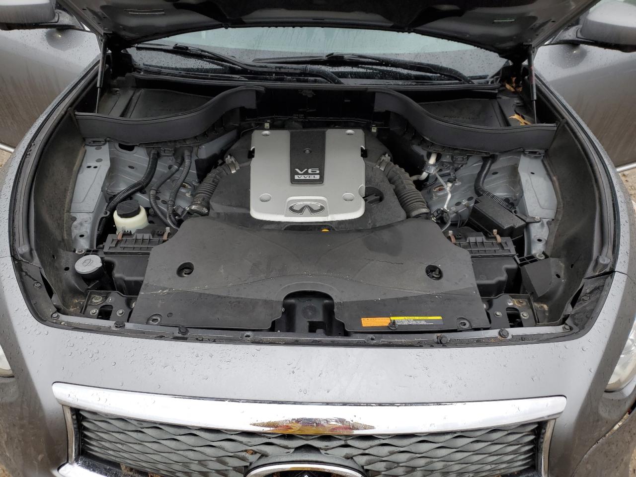 2017 Infiniti QX70 VIN JN8CS1MW7HM410458 Copart auction photo, front end damage thumbnail 13