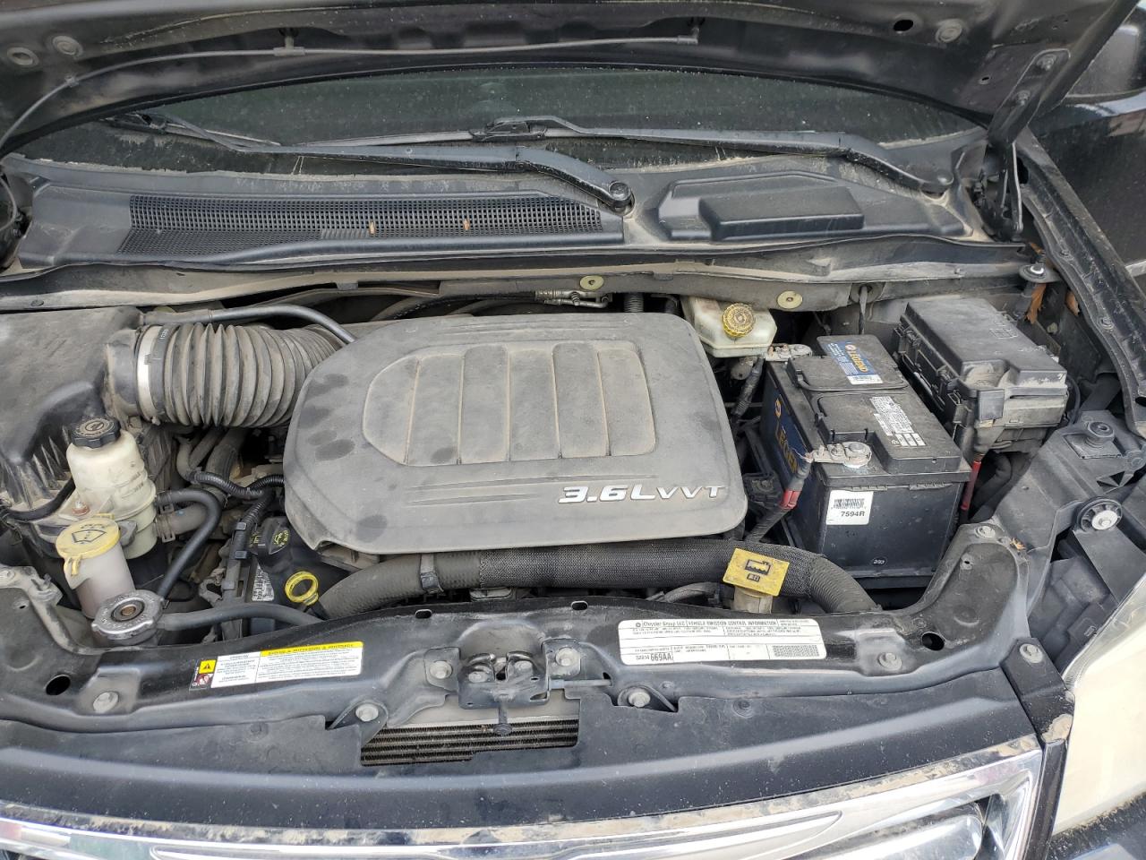 2012 Chrysler Town & Country VIN 2C4RC1BG0CR233434 Copart auction photo, water/flood / mechanical damage thumbnail 12