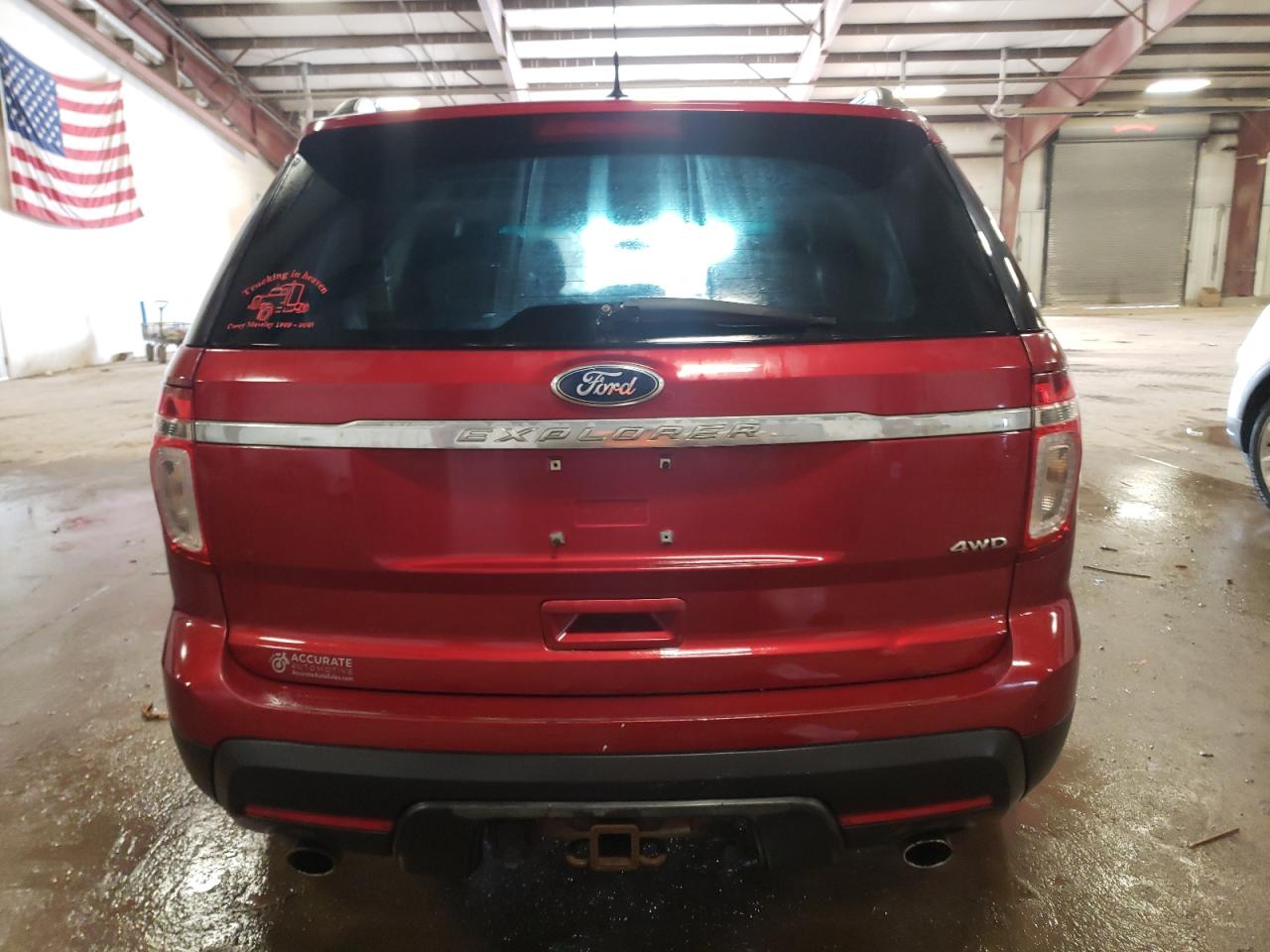 2014 Ford Explorer VIN 1FM5K8B87EGB67144 Copart auction photo, front end / side damage thumbnail 6
