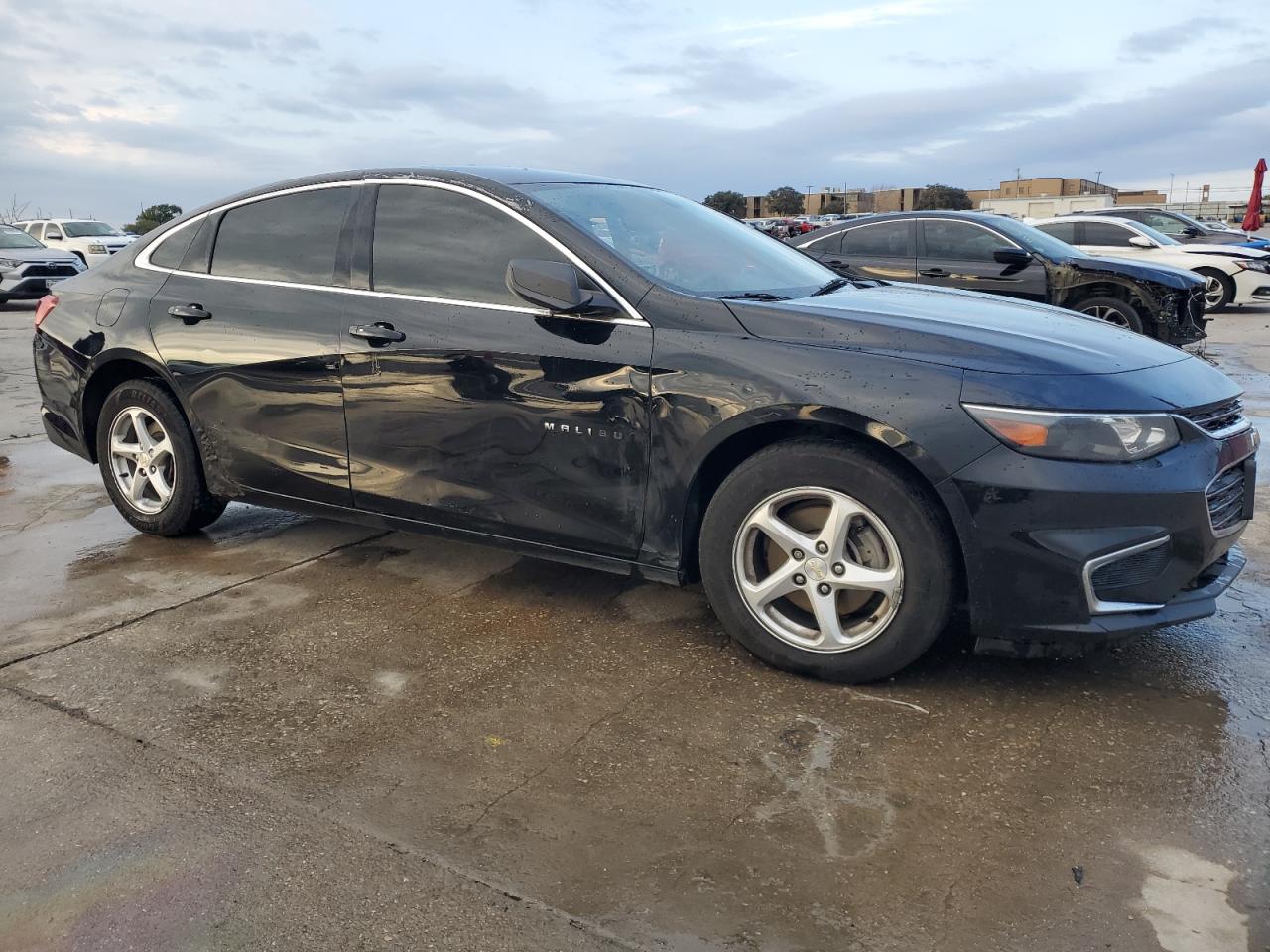 2018 Chevrolet Malibu VIN 1G1ZB5ST2JF241930 Copart auction photo, side / front end damage thumbnail 4