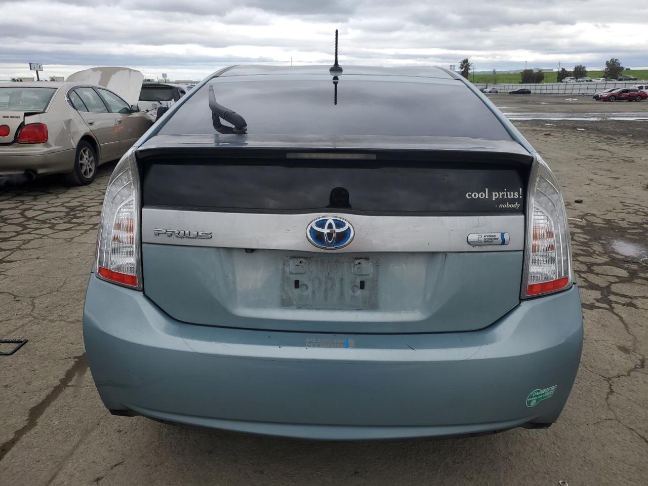 2014 Toyota Prius VIN JTDKN3DP9E3057063 Copart auction photo, side / rear end damage thumbnail 6