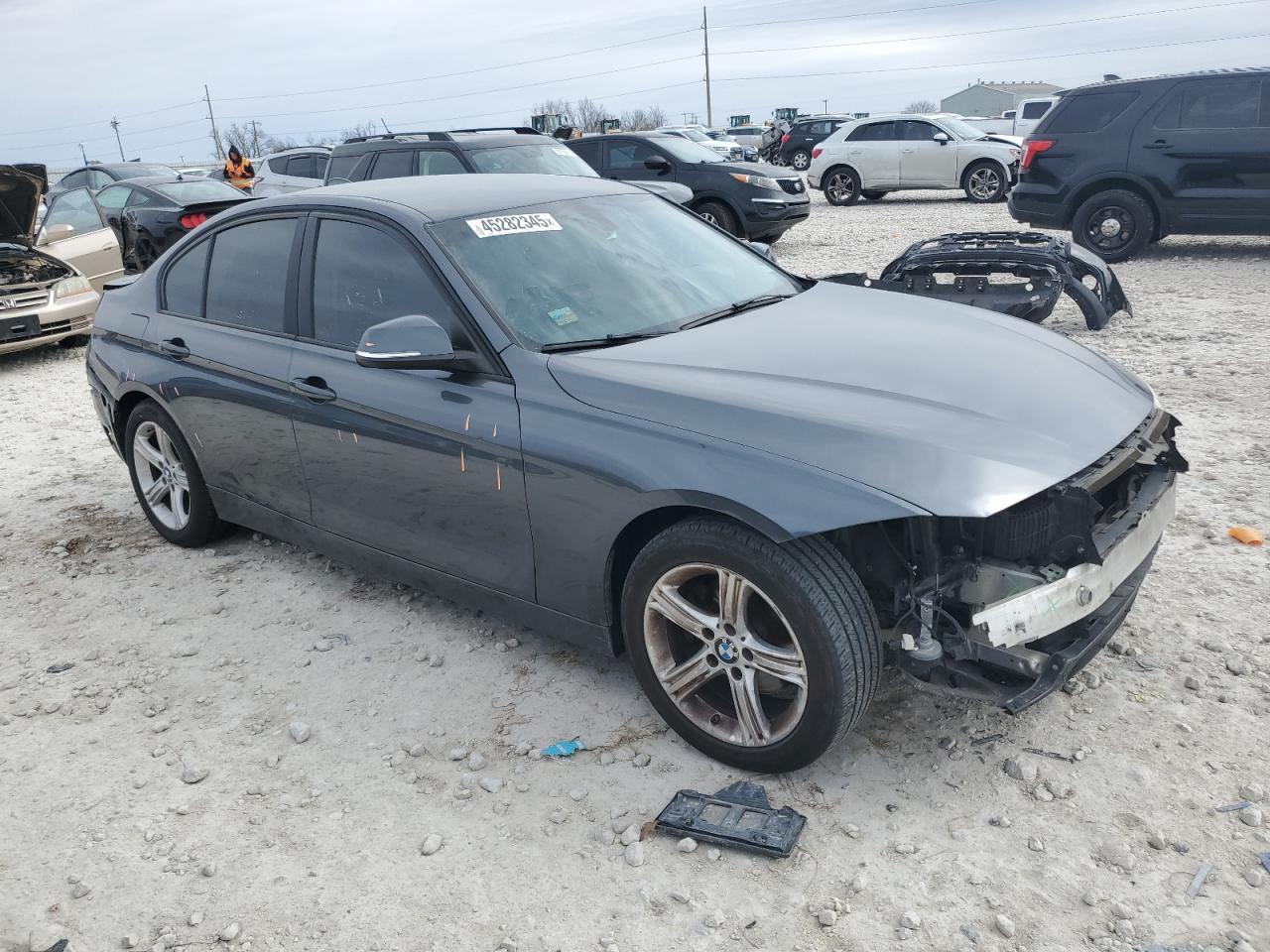 2014 BMW 3er VIN WBA3B1G58ENS80367 Copart auction photo, all over damage thumbnail 4