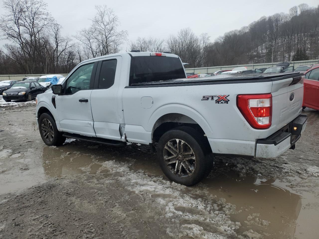 2022 Ford F-150 VIN 1FTEX1EP5NKD35795 Copart auction photo, rollover damage thumbnail 2