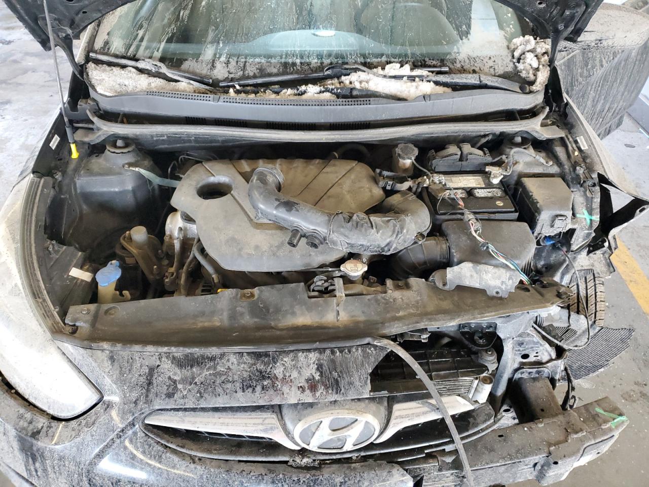 2013 Hyundai Accent VIN KMHCT5AE9DU089766 Copart auction photo, front end damage thumbnail 11