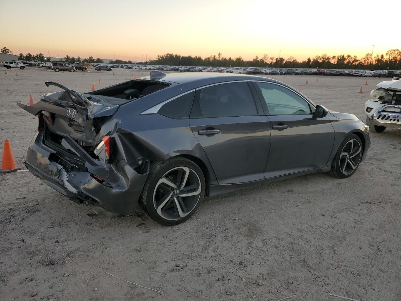 2019 Honda Accord VIN 1HGCV1F30KA048263 Copart auction photo, rear end / front end damage thumbnail 3