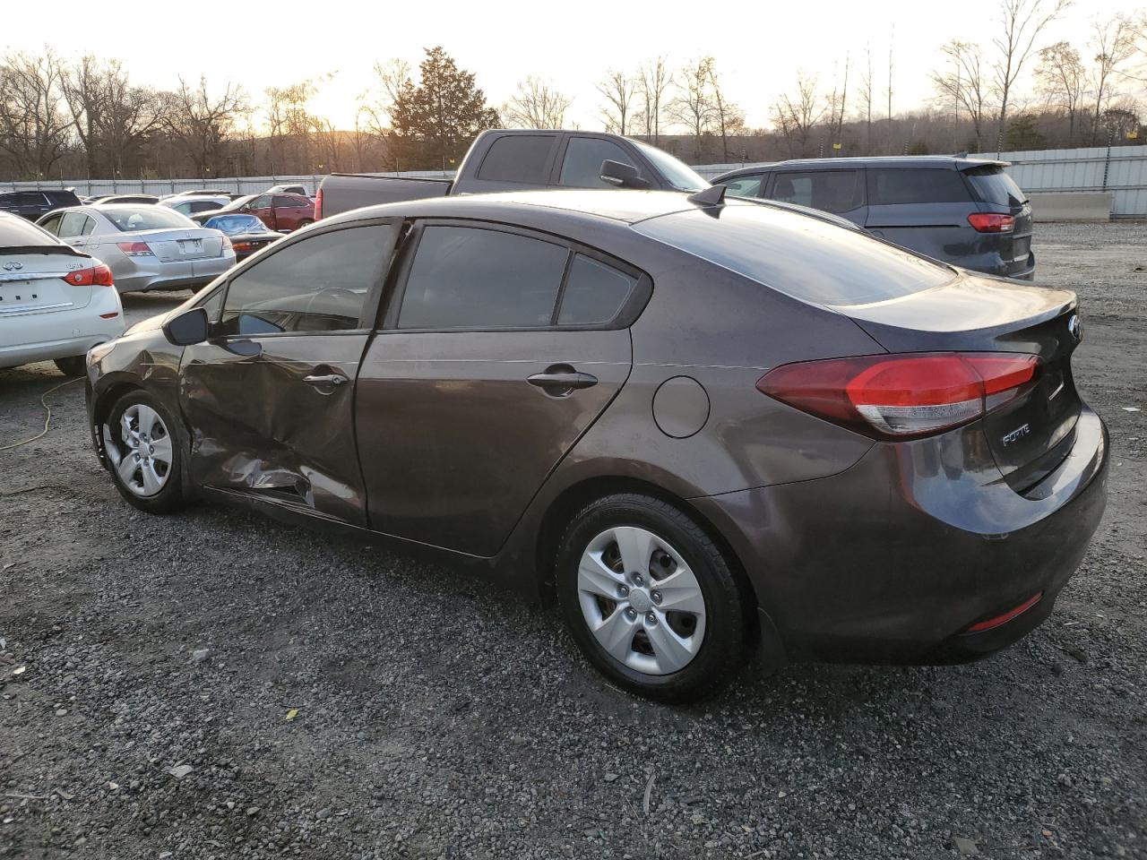 2017 KIA Forte VIN 3KPFK4A79HE156516 Copart auction photo, front end / side damage thumbnail 2