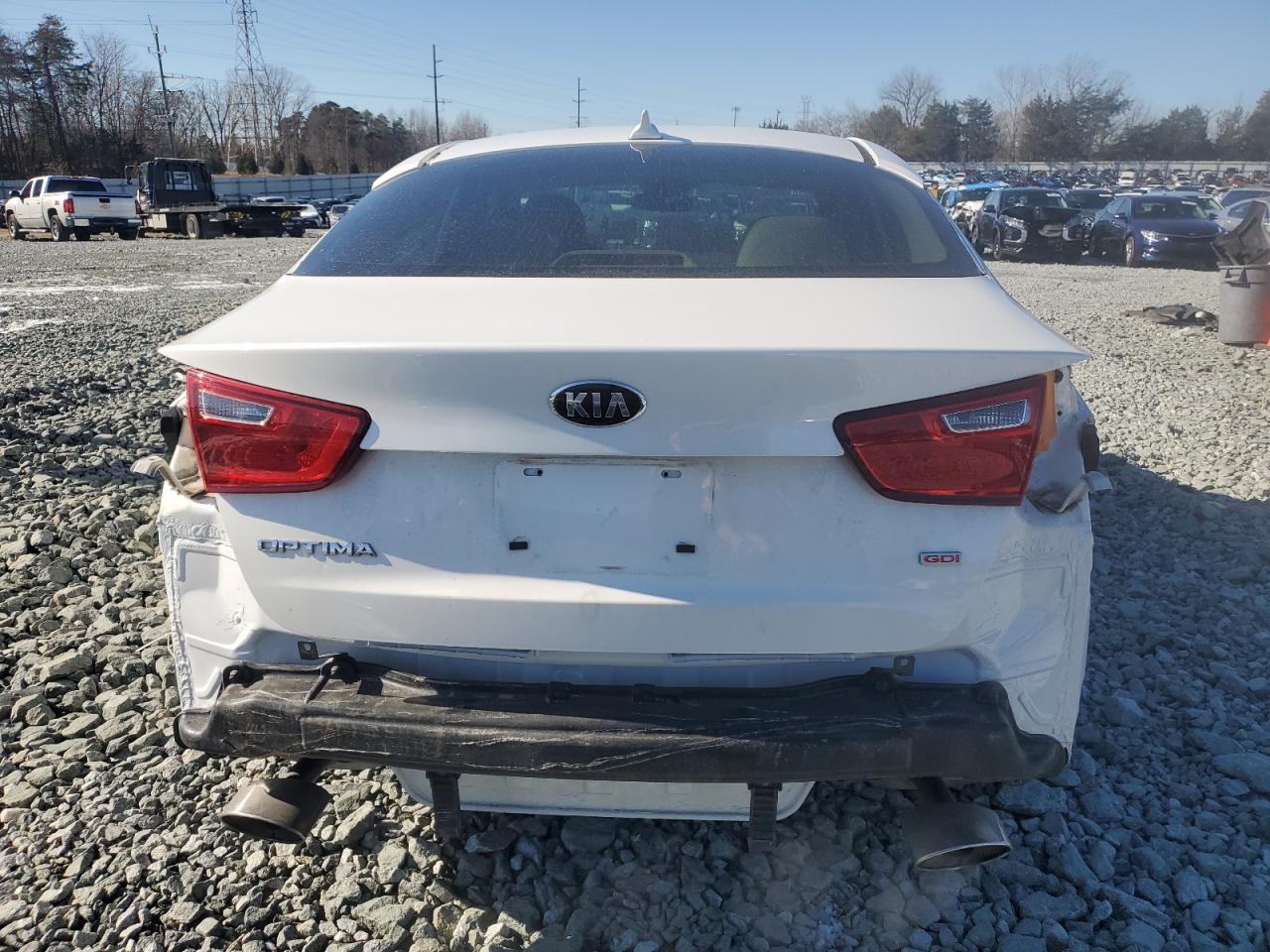 2015 KIA Optima VIN KNAGM4A78F5560668 Copart auction photo, rear end / side damage thumbnail 6