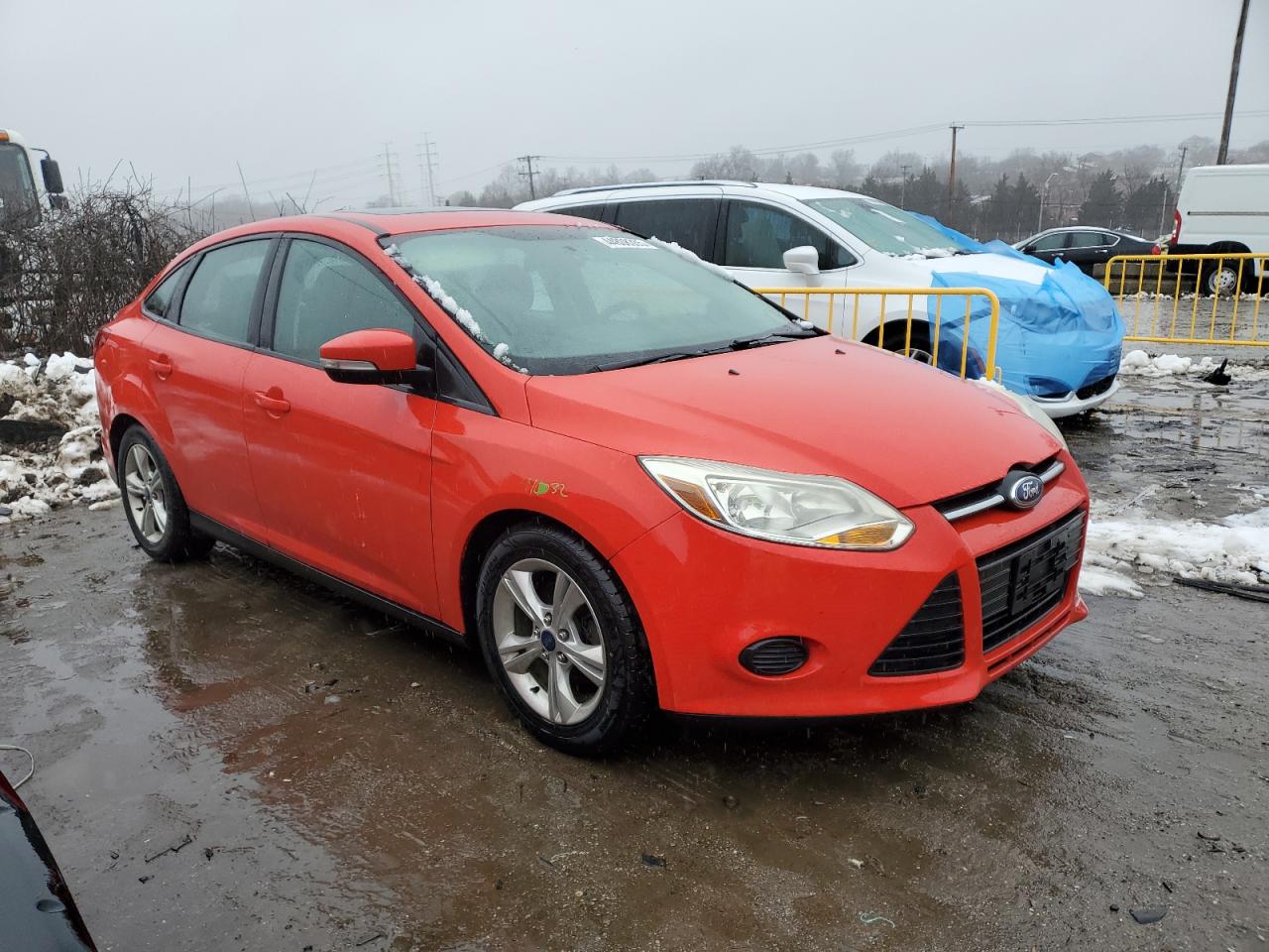 2014 Ford Focus VIN 1FADP3F20EL301418 Copart auction photo, front end damage thumbnail 4