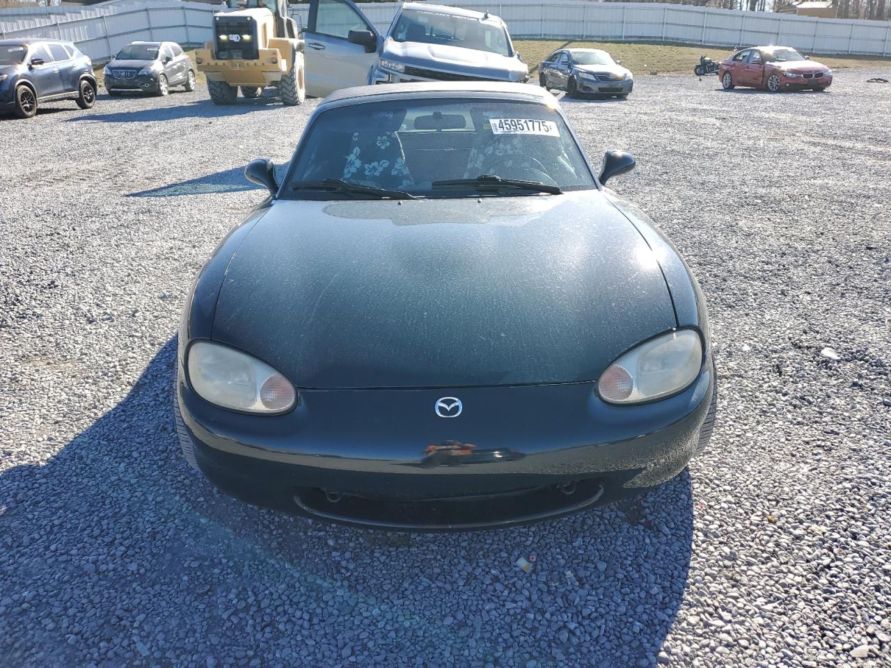 1999 Mazda MX-5 VIN JM1NB3535X0115854 Copart auction photo, side / front end damage thumbnail 5