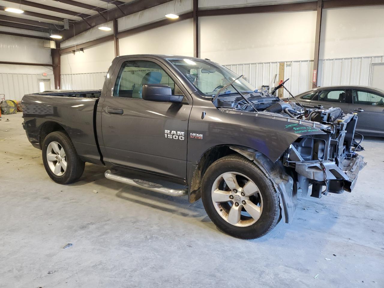 2014 RAM 1500 VIN 3C6JR6AT7EG285005 Copart auction photo, rear end / front end damage thumbnail 4