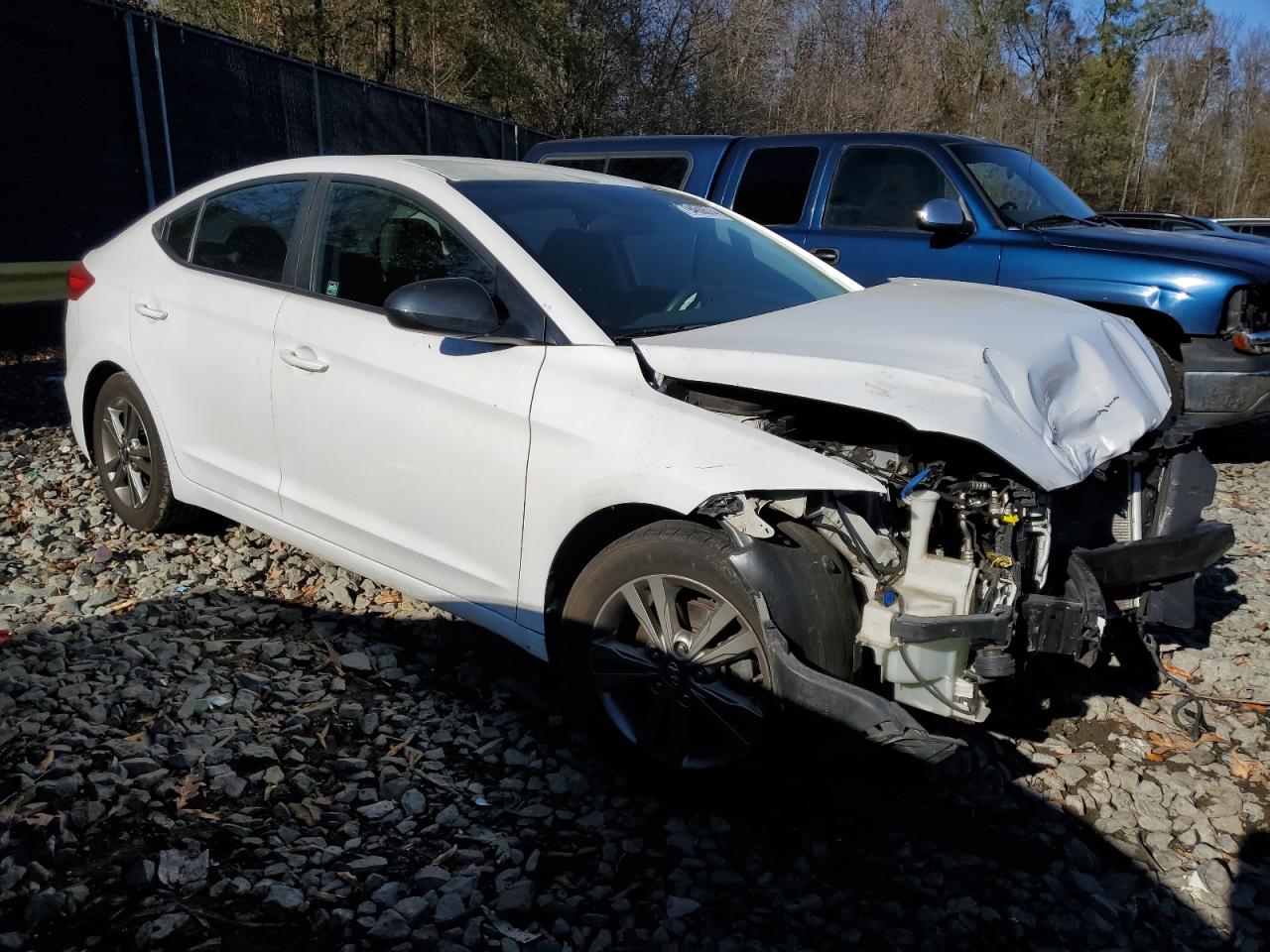 2018 Hyundai Elantra VIN 5NPD84LF8JH293782 Copart auction photo, front end damage thumbnail 4