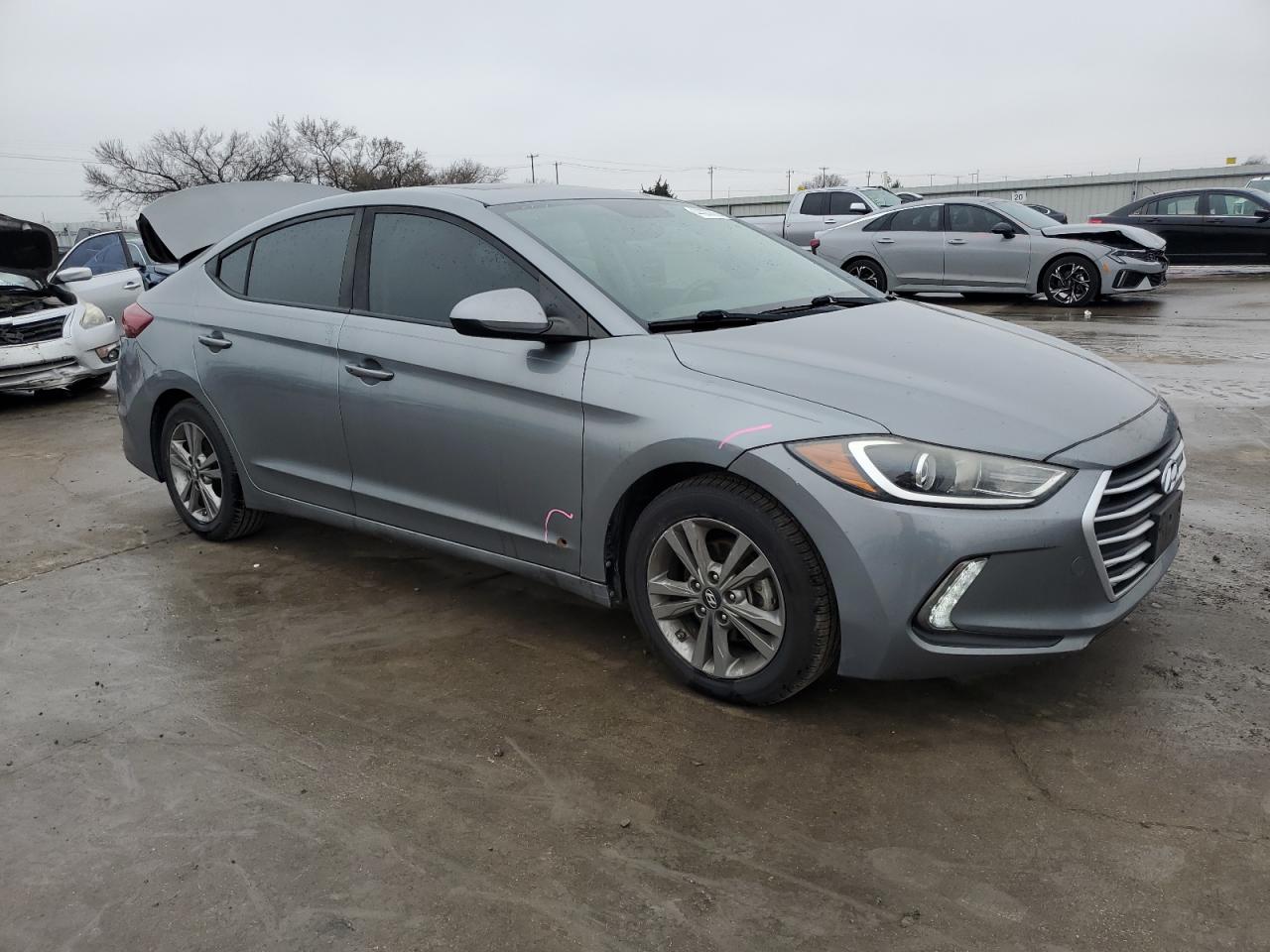 2018 Hyundai Elantra VIN KMHD84LF1JU723962 Copart auction photo, rear end damage thumbnail 4