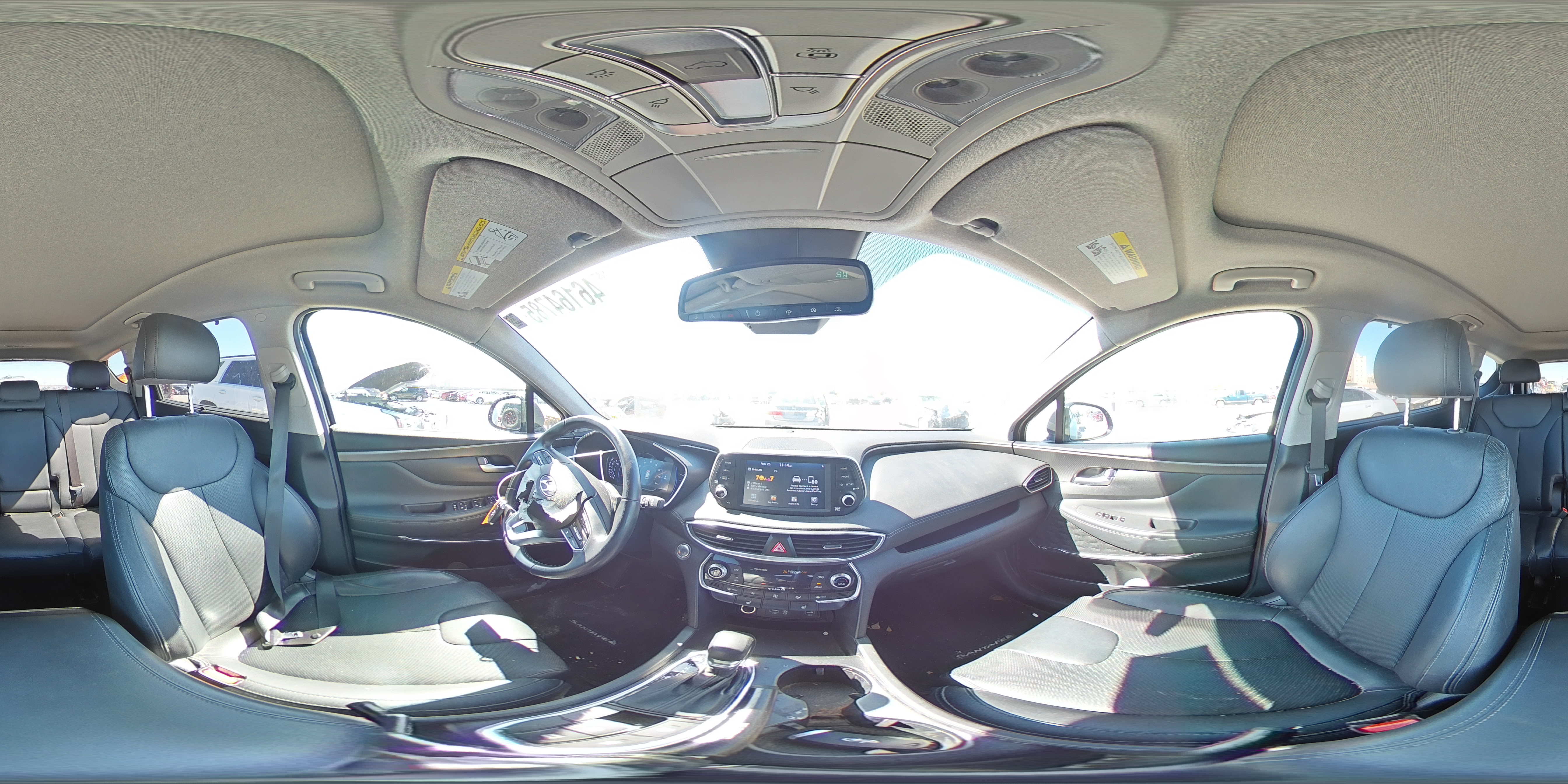 2019 Hyundai Santa Fe VIN 5NMS53AD6KH107215 Copart auction photo, front end damage thumbnail 13