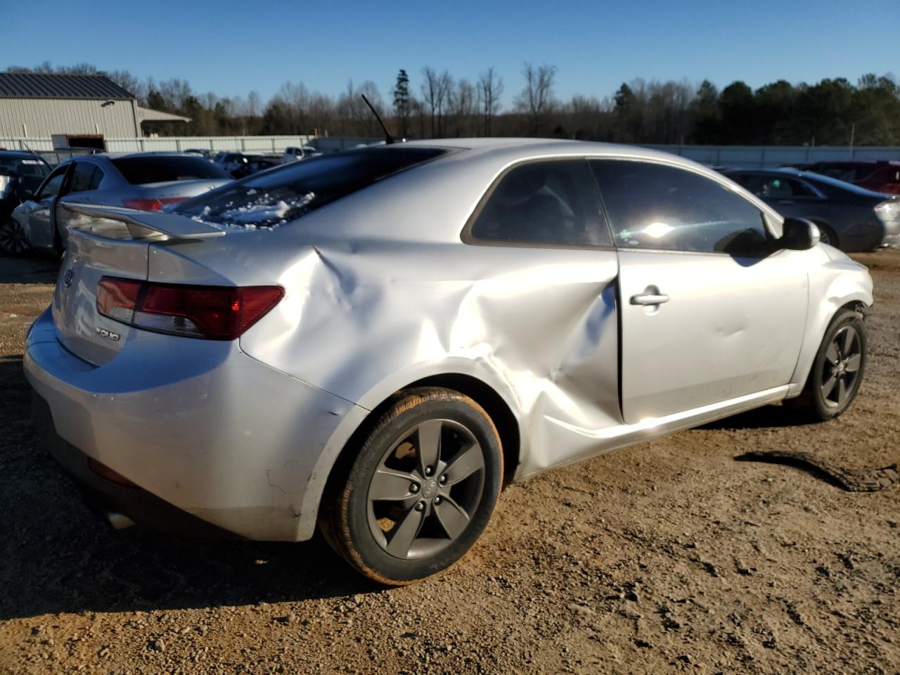 2011 KIA Forte VIN KNAFU6A23B5428424 Copart auction photo, all over / undercarriage damage thumbnail 3