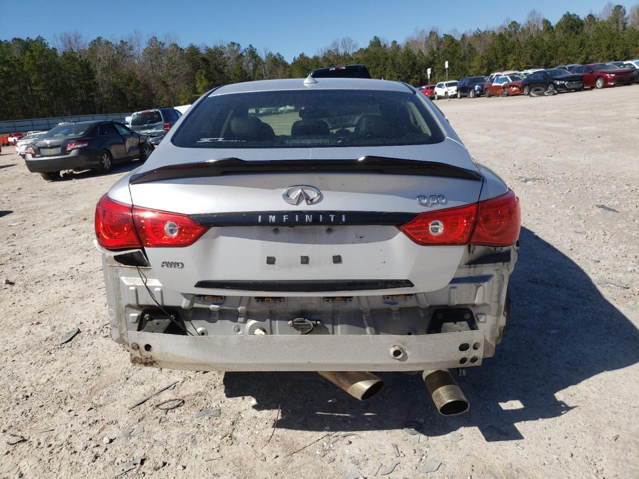 2016 Infiniti Q50 VIN JN1EV7AR0GM343412 Copart auction photo, all over / undercarriage damage thumbnail 6
