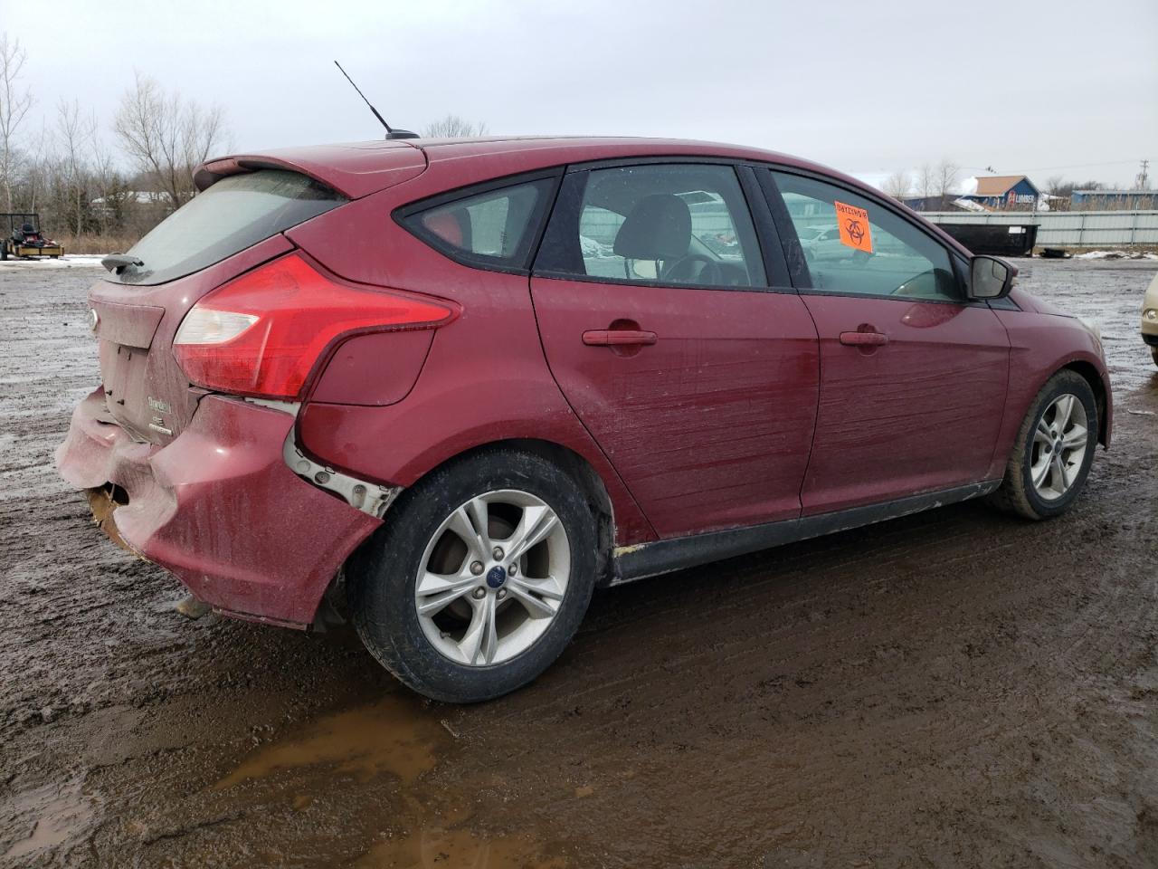 2014 Ford Focus VIN 1FADP3K29EL280428 Copart auction photo, rear end / undercarriage damage thumbnail 3