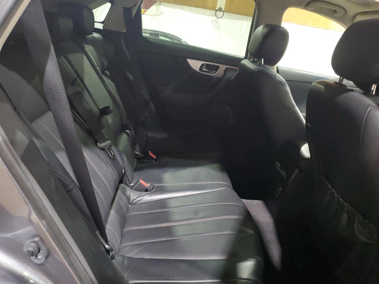 2017 Infiniti QX70 VIN JN8CS1MU2HM142630 Copart auction photo, front end / undercarriage damage thumbnail 11