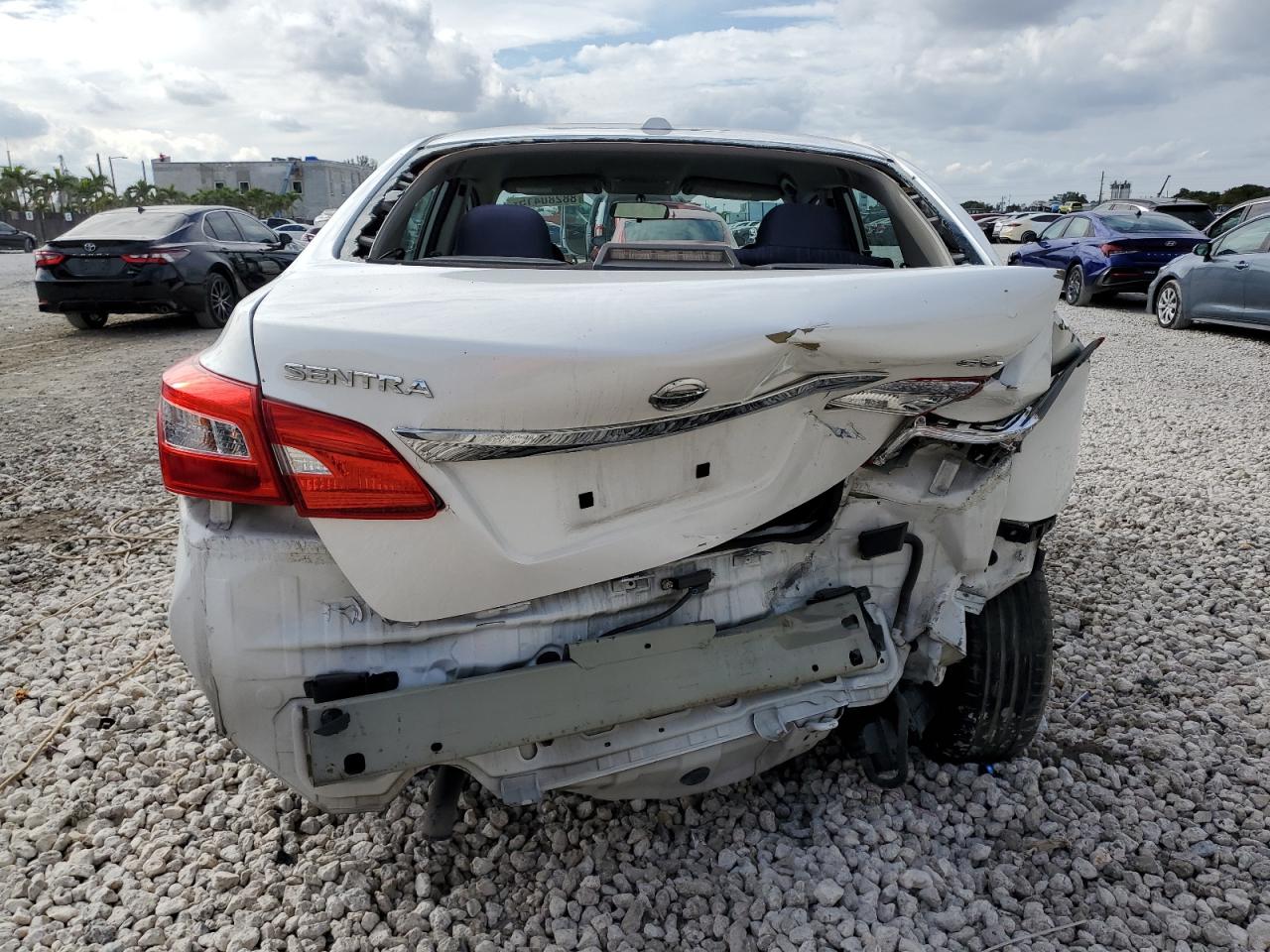 2016 Nissan Sentra VIN 3N1AB7AP0GL667976 Copart auction photo, rear end / front end damage thumbnail 6
