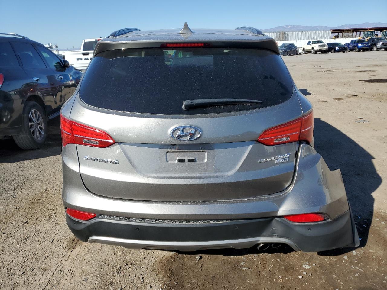 2015 Hyundai Santa Fe VIN 5XYZW4LA1FG245989 Copart auction photo, all over / undercarriage damage thumbnail 6