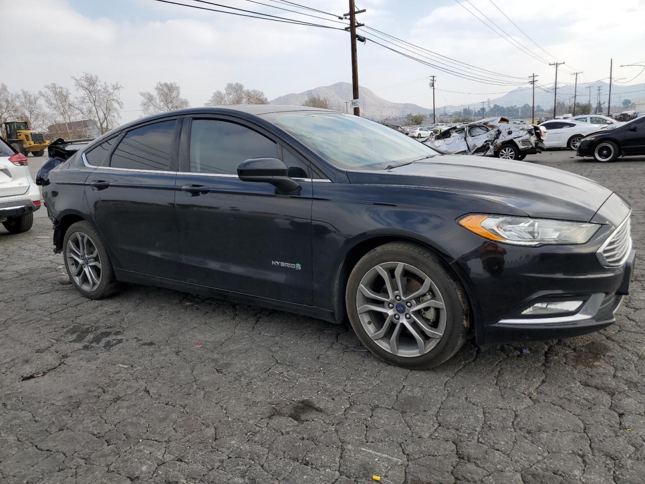 2017 Ford Fusion VIN 3FA6P0LU9HR315224 Copart auction photo, rear end damage thumbnail 4