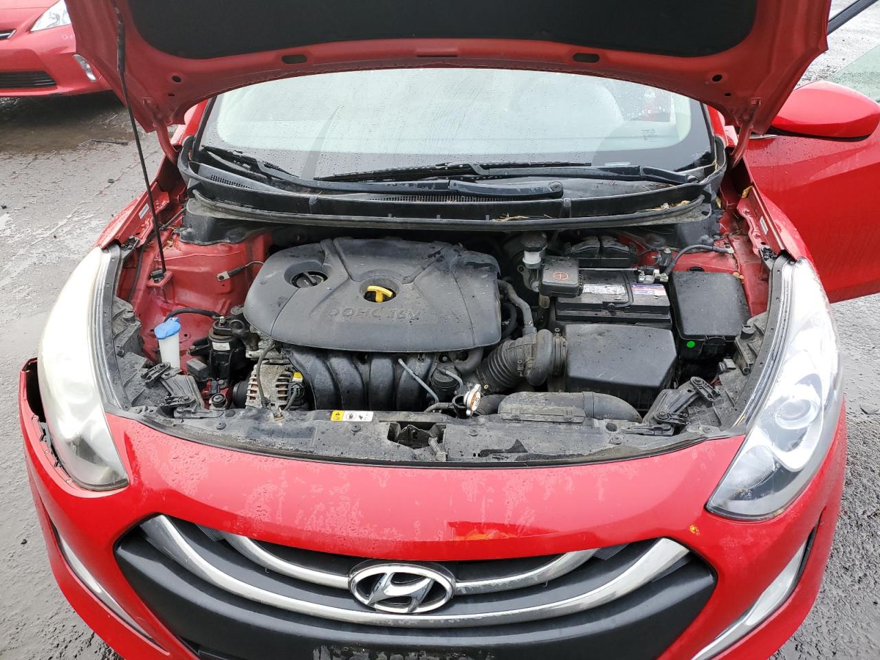 2013 Hyundai Elantra VIN KMHD35LE2DU111480 Copart auction photo, front end / undercarriage damage thumbnail 12