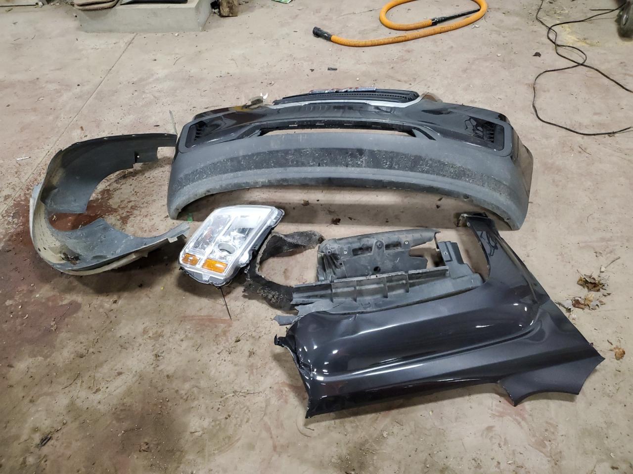 2016 GMC Terrain VIN 2GKFLSEK2G6124753 Copart auction photo, front end / side damage thumbnail 13