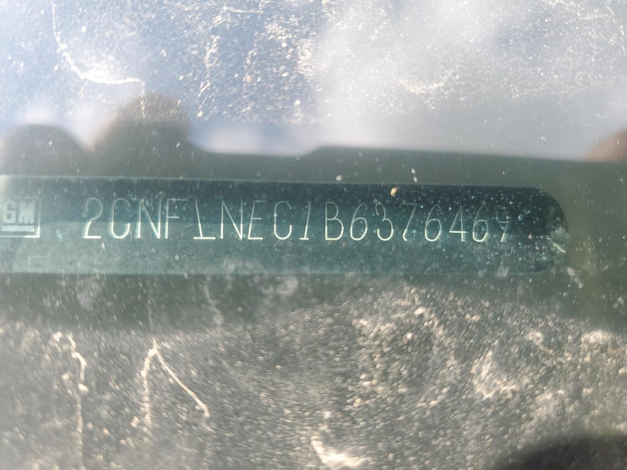 2011 Chevrolet Equinox VIN 2CNFLNEC1B6376469 Copart auction photo, side / rear end damage thumbnail 15