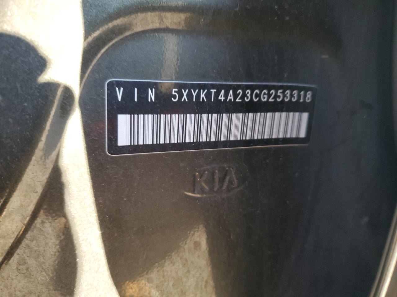 2012 KIA Sorento VIN 5XYKT4A23CG253318 Copart auction photo, rear end damage thumbnail 13