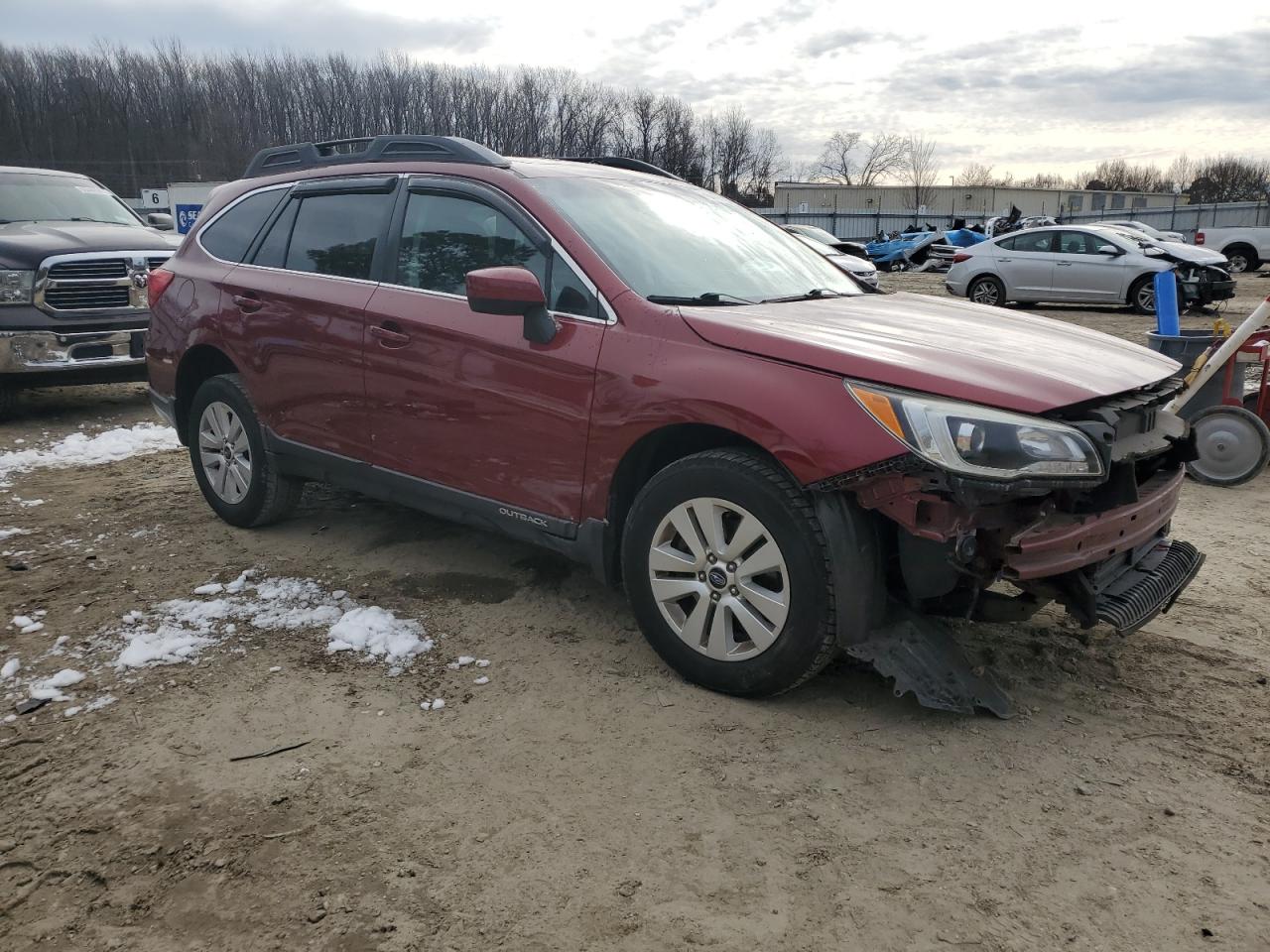 2016 Subaru Outback VIN 4S4BSAEC0G3328339 Copart auction photo, front end / minor dent/scratches damage thumbnail 4