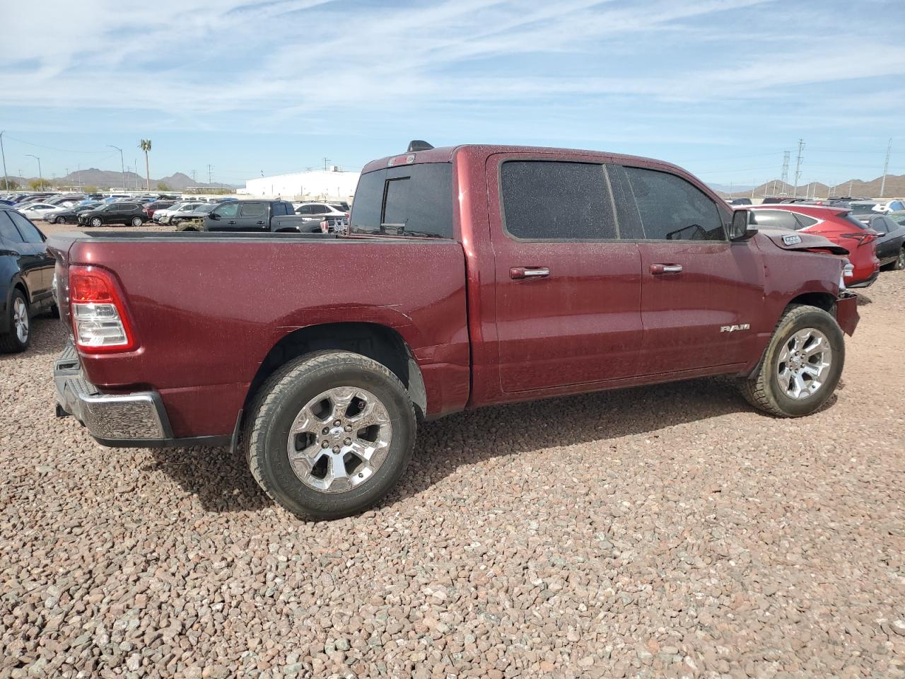 2019 RAM 1500 VIN 1C6SRFFTXKN907094 Copart auction photo, front end damage thumbnail 3