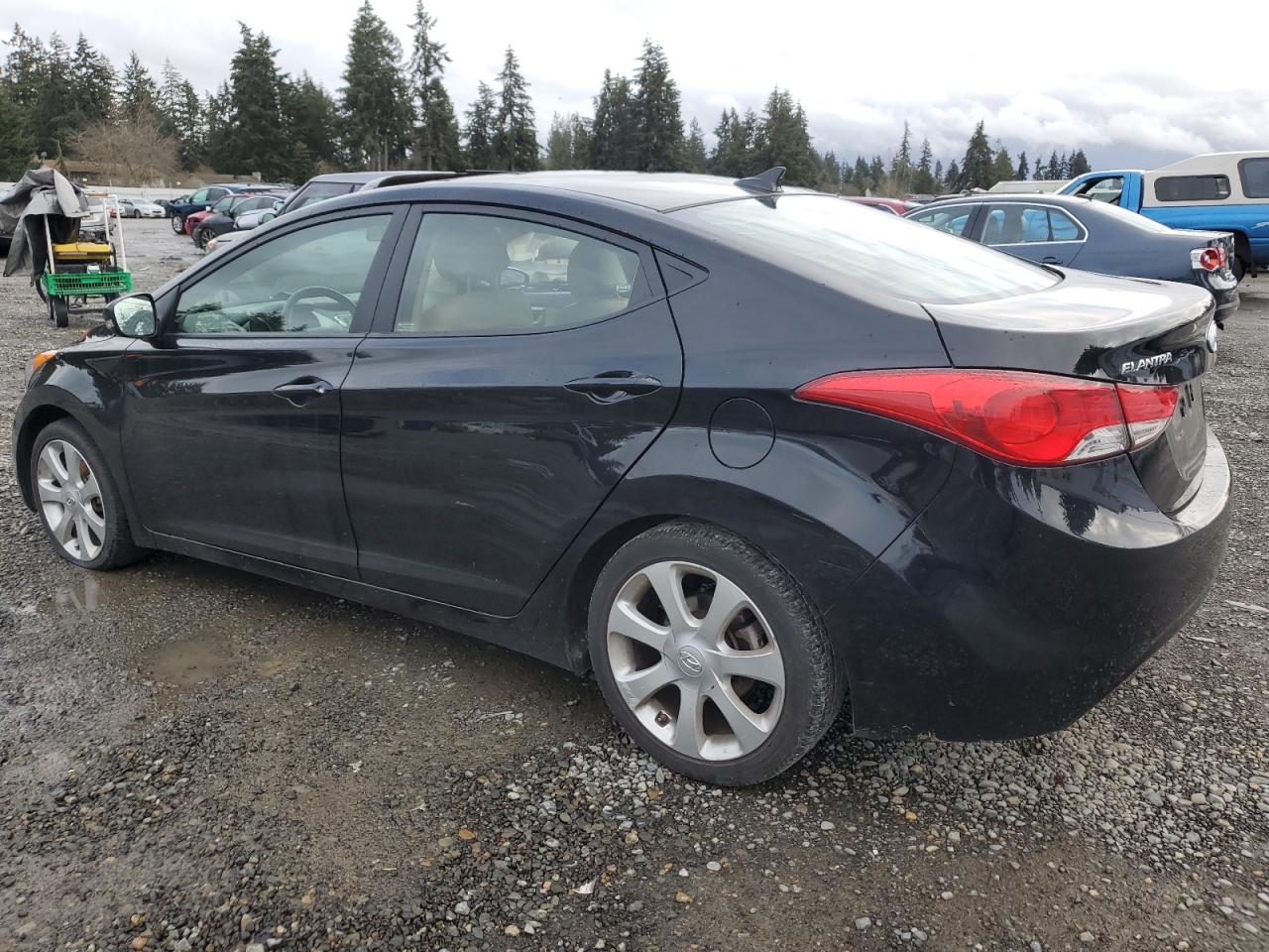 2012 Hyundai Elantra VIN 5NPDH4AE2CH148377 Copart auction photo, side damage thumbnail 2