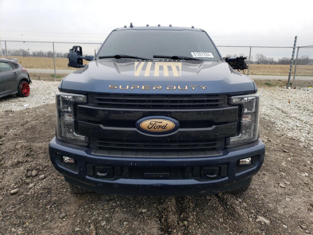 2019 Ford F250 VIN 1FT7W2BT0KEF31186 Copart auction photo, side / rear end damage thumbnail 5