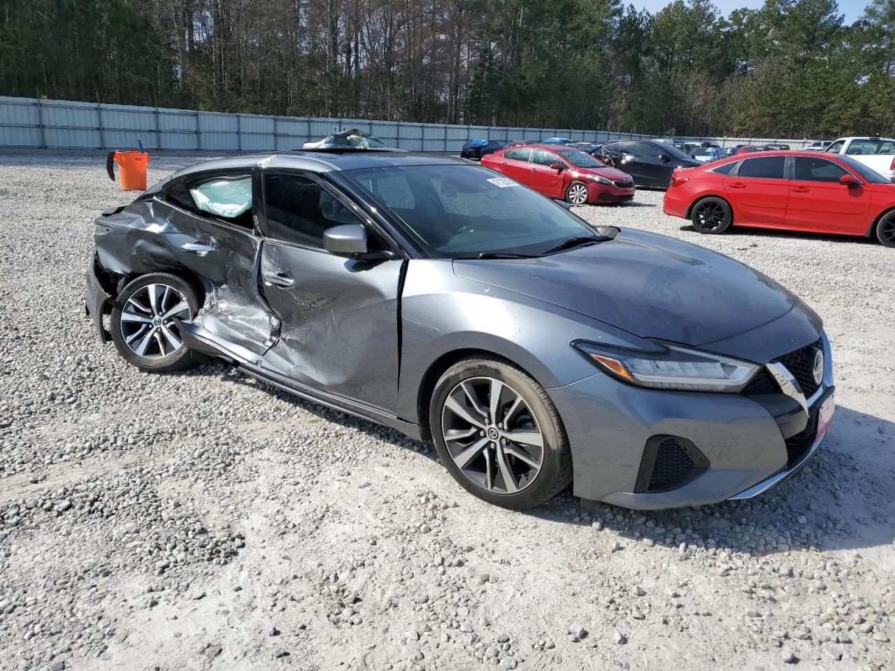 2020 Nissan Maxima VIN 1N4AA6BV5LC374660 Copart auction photo, side / rear end damage thumbnail 4