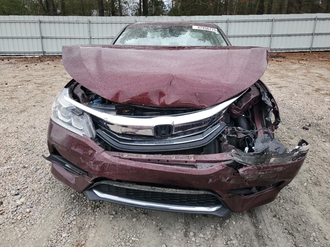 2017 Honda Accord VIN 1HGCR2F82HA046058 Copart auction photo, front end damage thumbnail 5