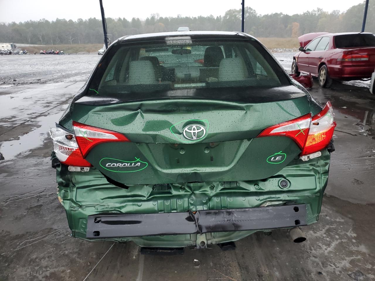 2016 Toyota Corolla VIN 2T1BURHE9GC582178 Copart auction photo, rear end / minor dent/scratches damage thumbnail 6