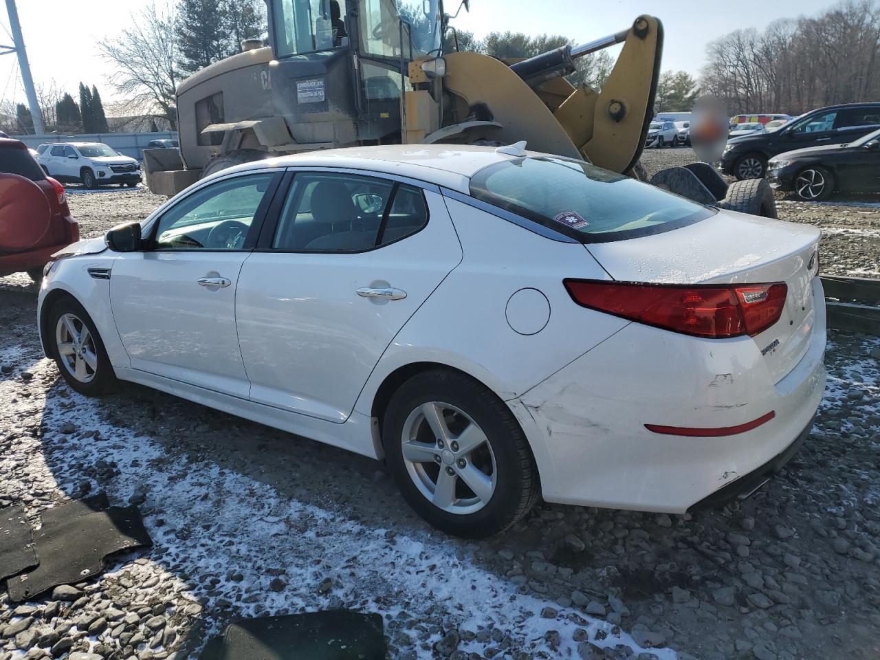 2015 KIA Optima VIN KNAGM4A76F5663779 Copart auction photo, front end damage thumbnail 2
