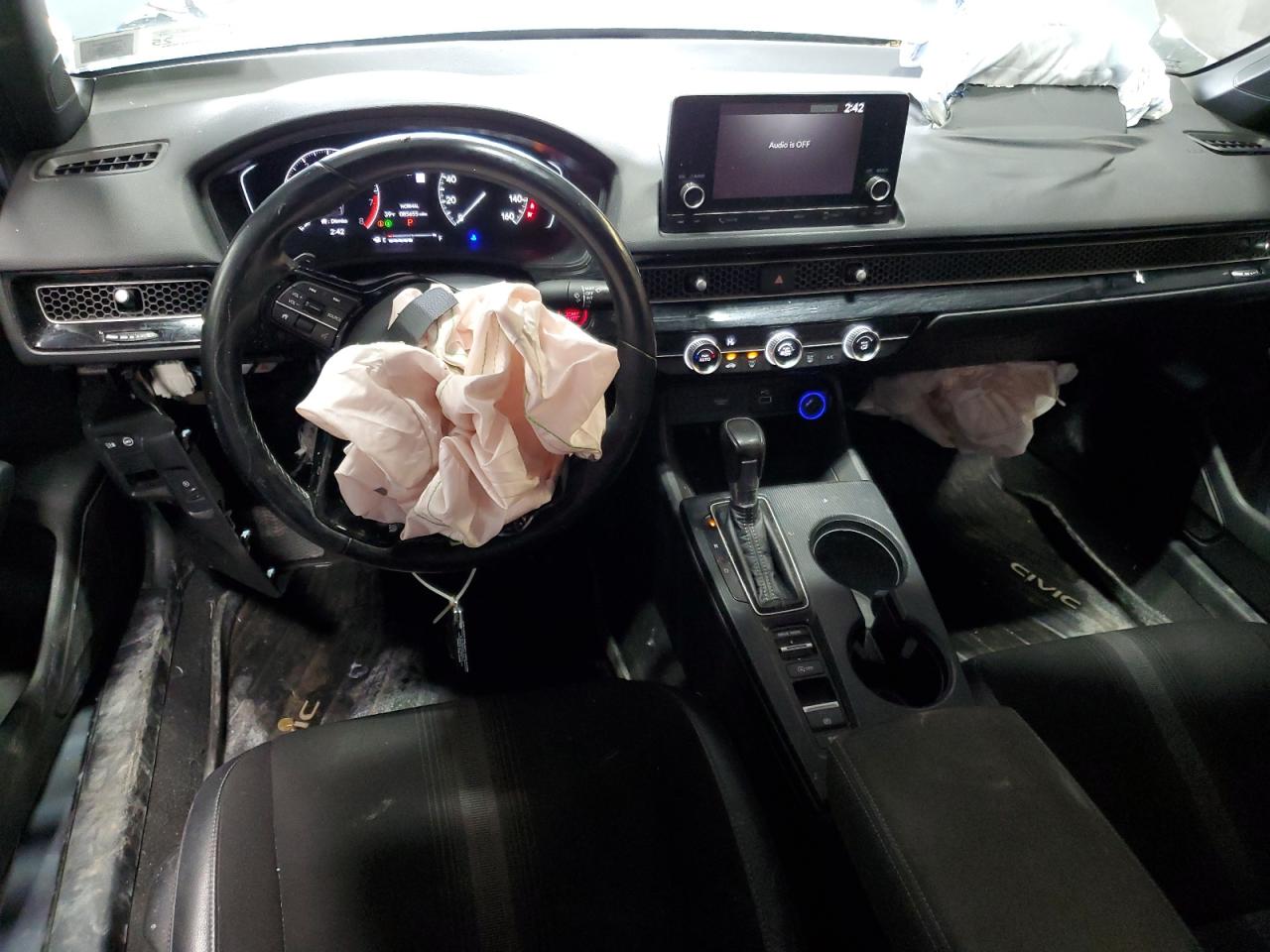 2022 Honda Civic VIN 2HGFE2F50NH500383 Copart auction photo, front end / top/roof damage thumbnail 8