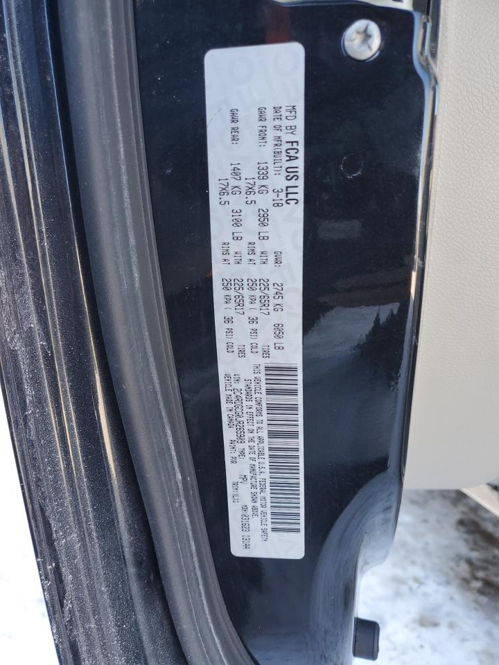 2018 Dodge Caravan VIN 2C4RDGCG0JR265909 Copart auction photo, front end damage thumbnail 13