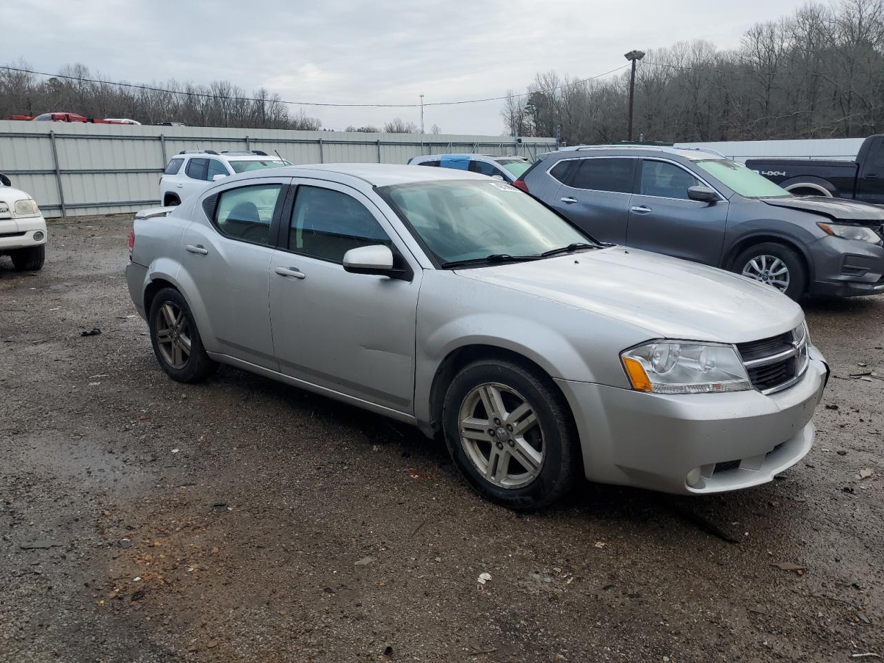 2010 Dodge Avenger VIN 1B3CC5FB1AN135634 Copart auction photo, front end / side damage thumbnail 4