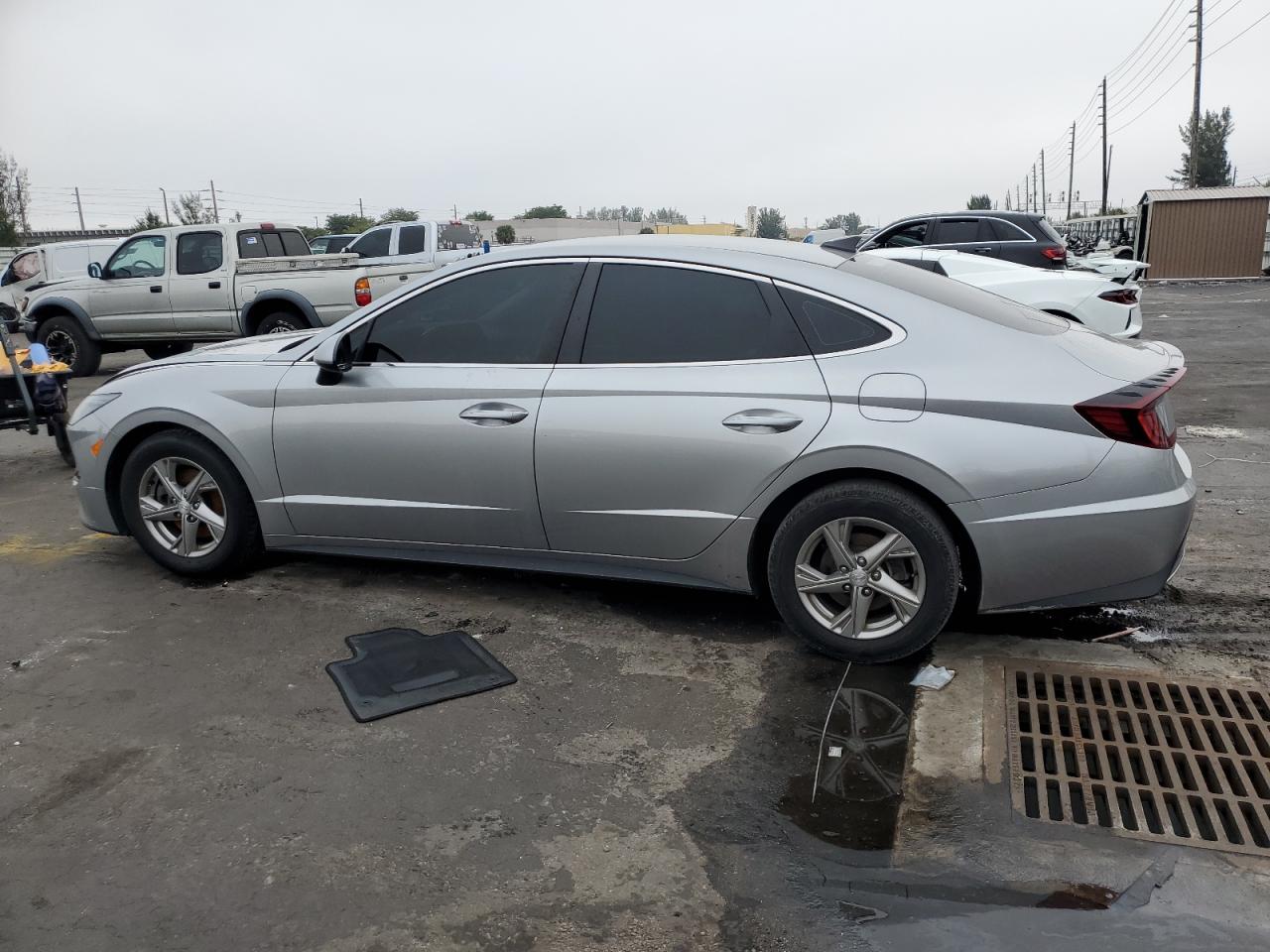 2021 Hyundai Sonata VIN 5NPEG4JA9MH093688 Copart auction photo, vandalism damage thumbnail 2