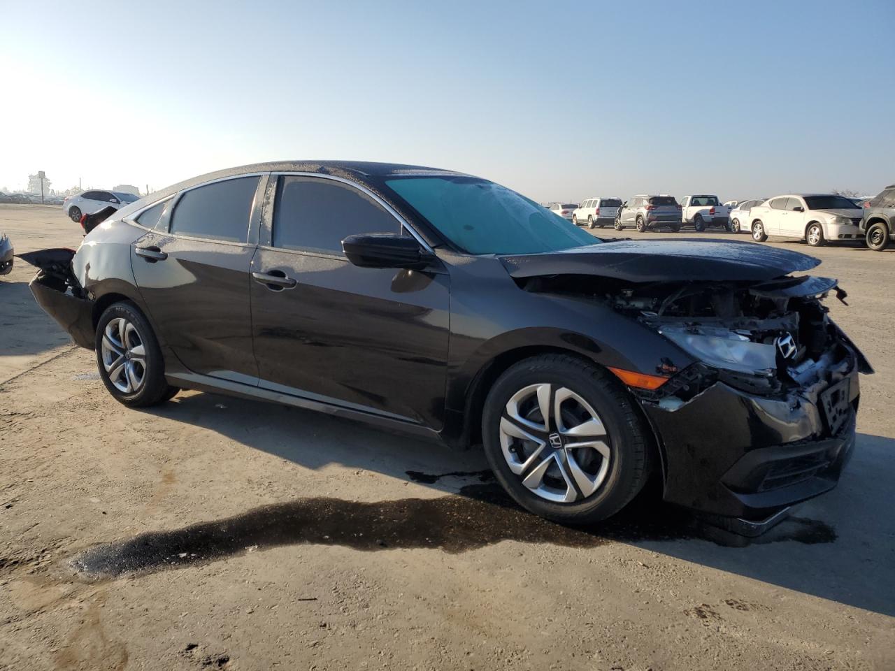 2017 Honda Civic VIN 19XFC2F52HE029535 Copart auction photo, front end / rear end damage thumbnail 4