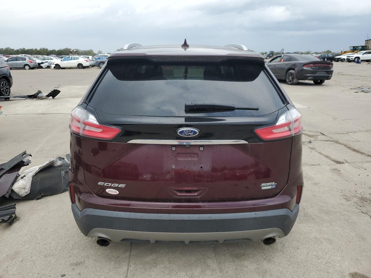 2019 Ford Edge VIN 2FMPK4J9XKBC00605 Copart auction photo, front end / side damage thumbnail 6