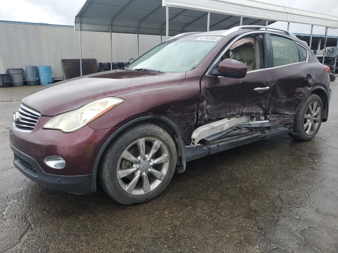 2012 Infiniti EX VIN JN1AJ0HP1CM401060 - Copart auction photo