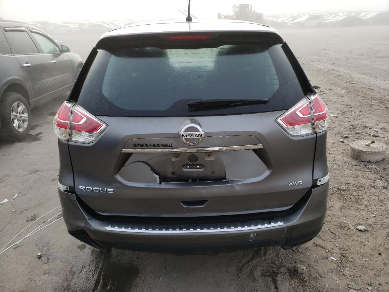 2015 Nissan Rogue VIN KNMAT2MV5FP509417 Copart auction photo, rear end damage thumbnail 6